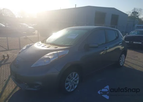 2016 Nissan Leaf S z USA, uszkodzony, nr VIN 1N4BZ0CP3GC314425